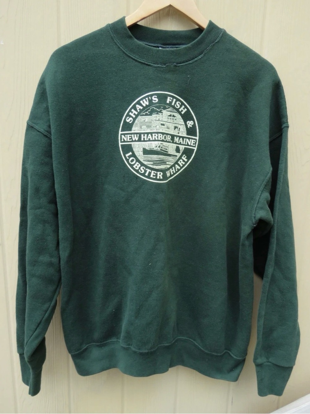 New Harbor Maine Green Crewneck Sweater XL